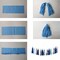 25PCS Green Pink Party Decorations - Tissue Banner Garland & Tropical Banner for Beach, Bachelorette, Hawaiian Luau & Summer Parties